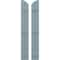 Ekena Millwork Americraft 2-Board (3 Batten) Wood Joined Board-n-Batten Shutters w/Ellipt Top, ARW401BE207X77SBH, PR ARW401BE207X77SBH - alternate 1